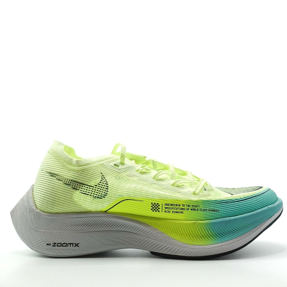 Womens Nike ZoomX Vaporfly Next% 2 Volt Yellow Running Marathon CU4123-700 Sz 7